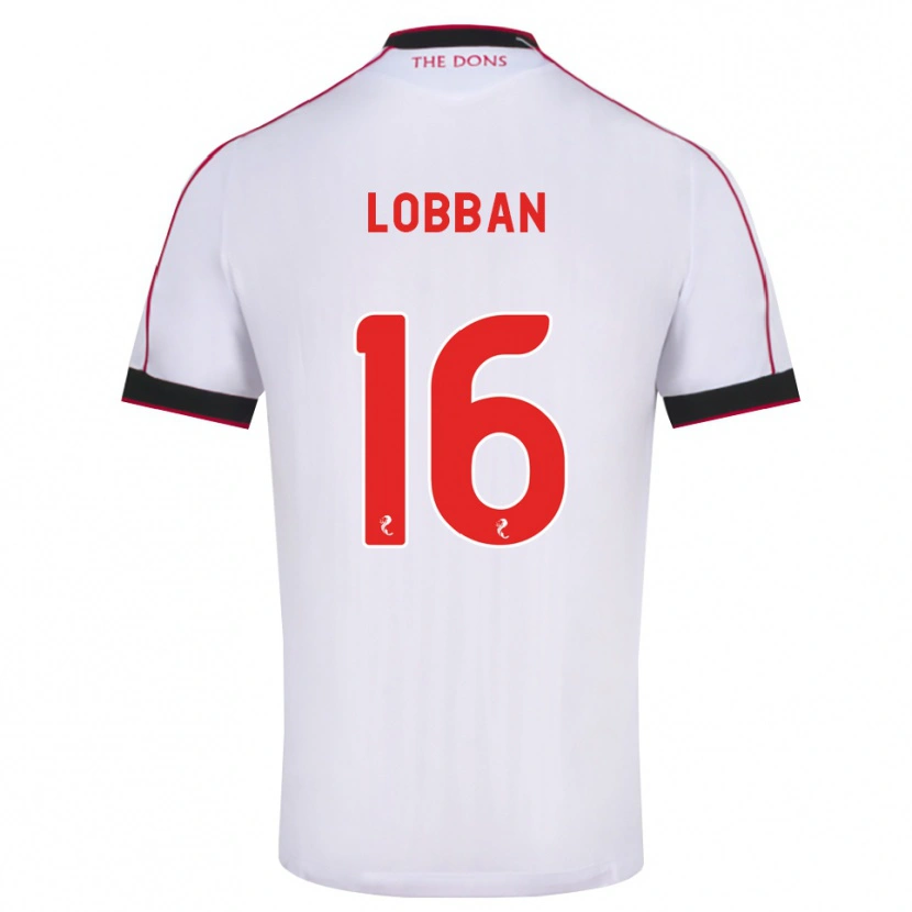 Danxen Mujer Camiseta Dylan Lobban #16 Negro Rojo Blanco 2ª Equipación 2026/27 La Camisa