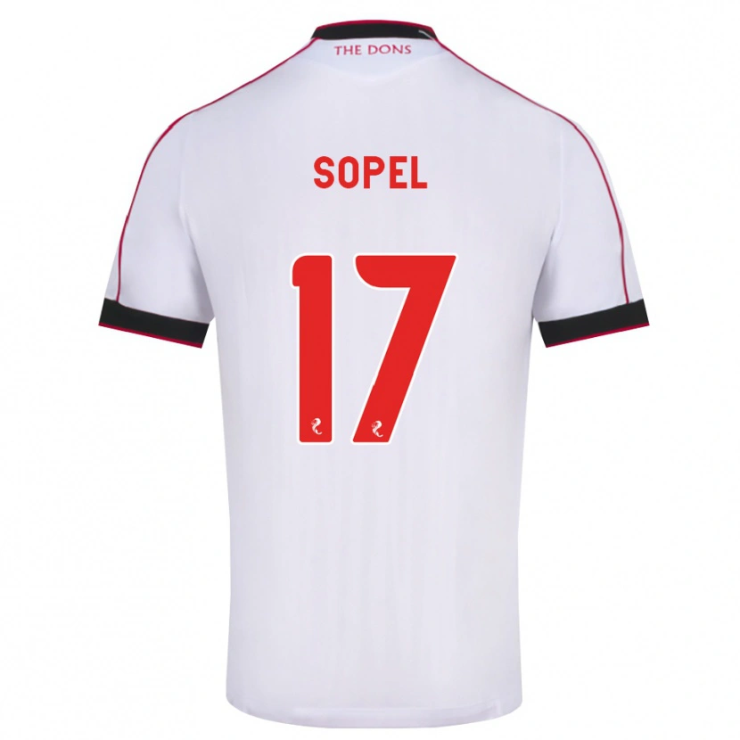 Danxen Mujer Camiseta Nadia Sopel #17 Negro Rojo Blanco 2ª Equipación 2026/27 La Camisa