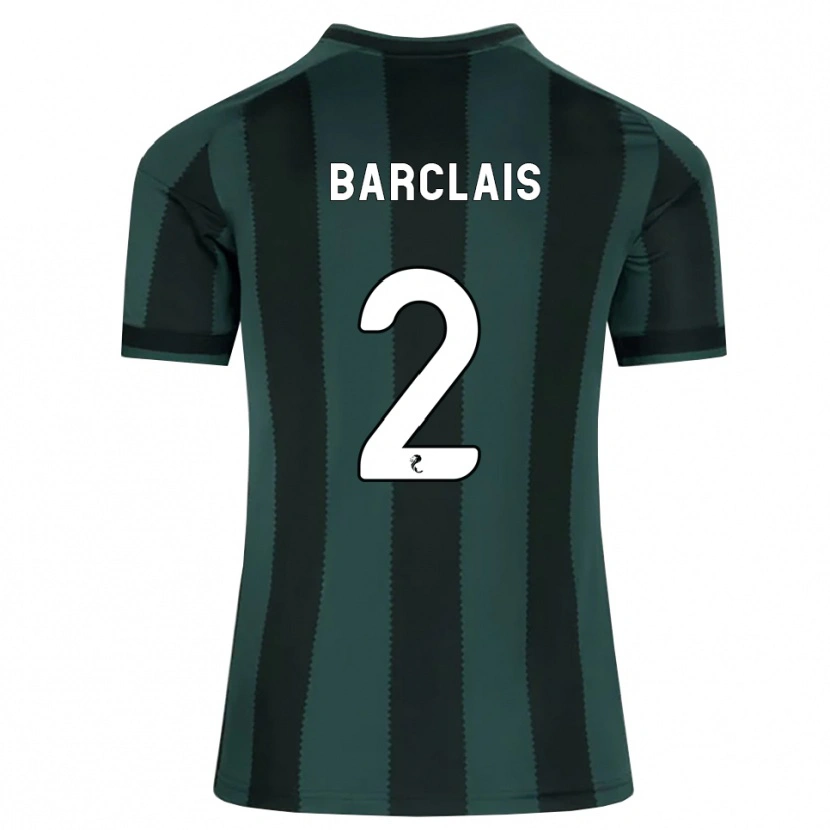 Danxen Mujer Camiseta Celya Barclais #2 Gris Pizarra Oscuro Negro 2ª Equipación 2026/27 La Camisa