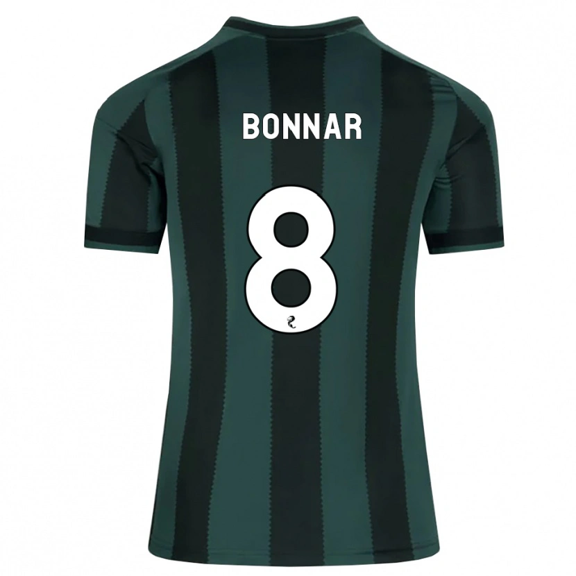 Danxen Mujer Camiseta Jude Bonnar #8 Gris Pizarra Oscuro Negro 2ª Equipación 2026/27 La Camisa