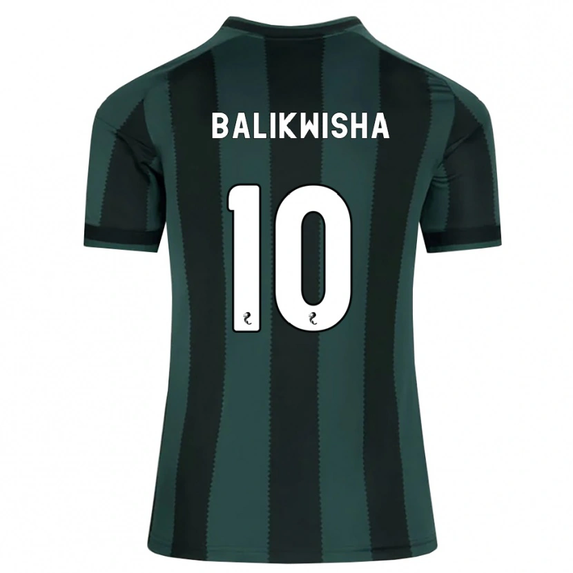 Danxen Mujer Camiseta Michel-Ange Balikwisha #10 Gris Pizarra Oscuro Negro 2ª Equipación 2026/27 La Camisa