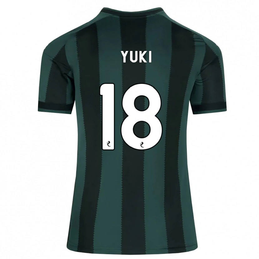 Danxen Mujer Camiseta Yuki Kobayashi #18 Gris Pizarra Oscuro Negro 2ª Equipación 2026/27 La Camisa