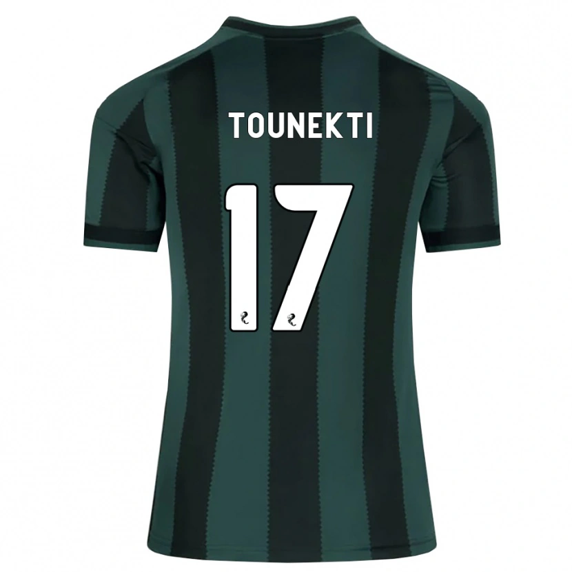Danxen Mujer Camiseta Sebastian Tounekti #17 Gris Pizarra Oscuro Negro 2ª Equipación 2026/27 La Camisa
