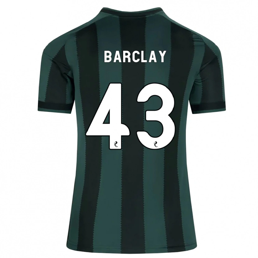Danxen Mujer Camiseta Lucy Barclay #43 Gris Pizarra Oscuro Negro 2ª Equipación 2026/27 La Camisa
