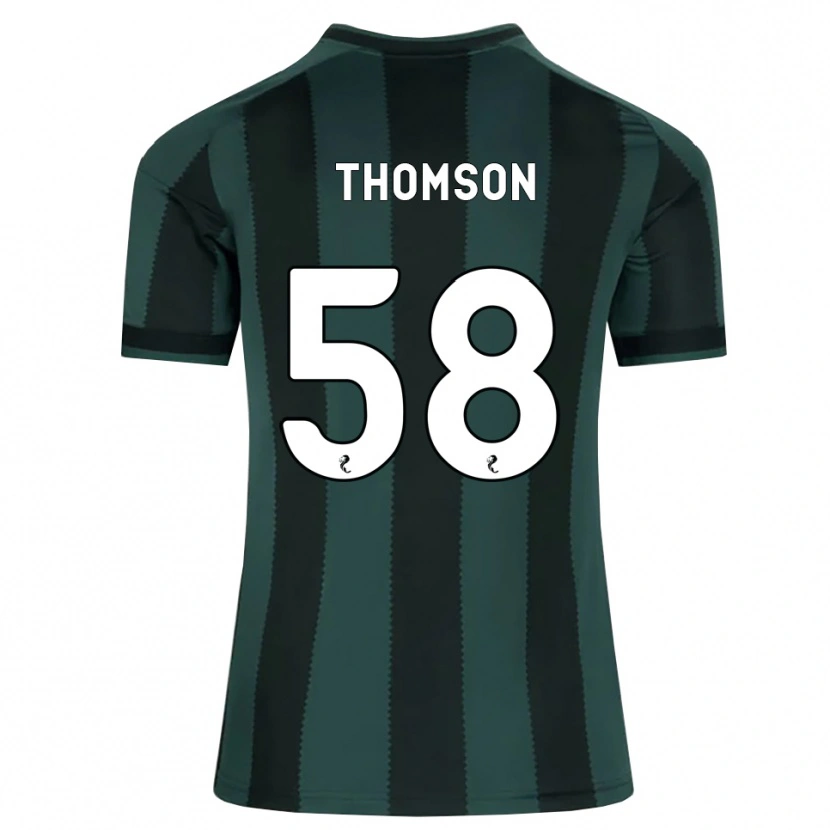 Danxen Mujer Camiseta Corey Thomson #58 Gris Pizarra Oscuro Negro 2ª Equipación 2026/27 La Camisa