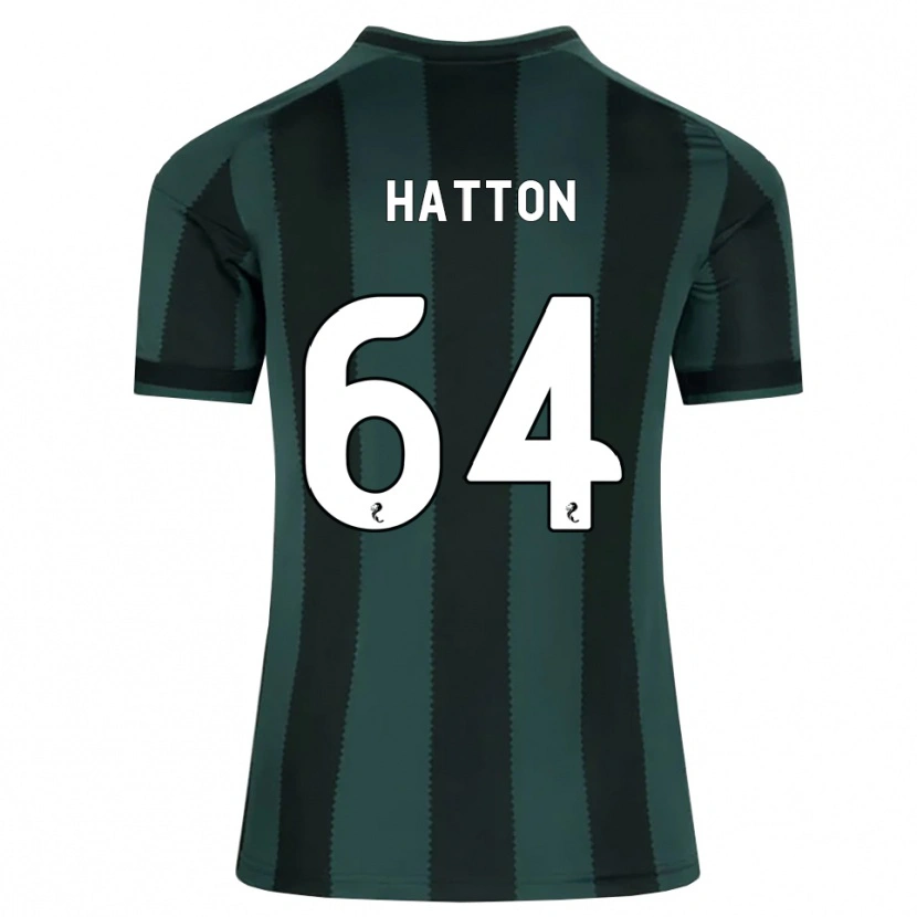 Danxen Mujer Camiseta Thomas Hatton #64 Gris Pizarra Oscuro Negro 2ª Equipación 2026/27 La Camisa