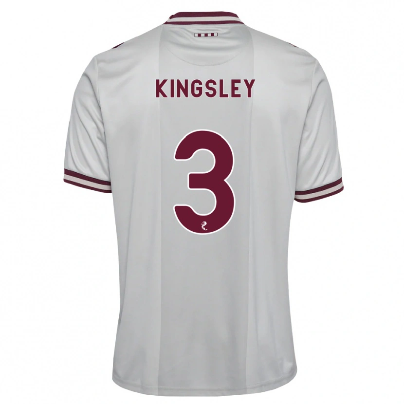 Danxen Mujer Camiseta Stephen Kingsley #3 Blanco Borgoña 2ª Equipación 2026/27 La Camisa