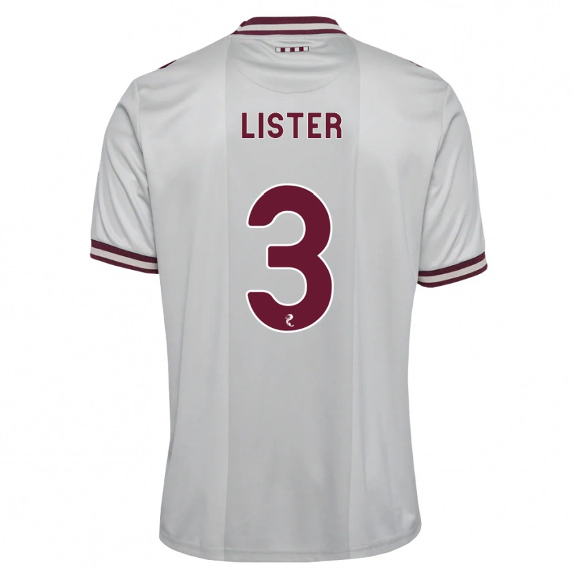 Danxen Mujer Camiseta Henry Lister #3 Blanco Borgoña 2ª Equipación 2026/27 La Camisa