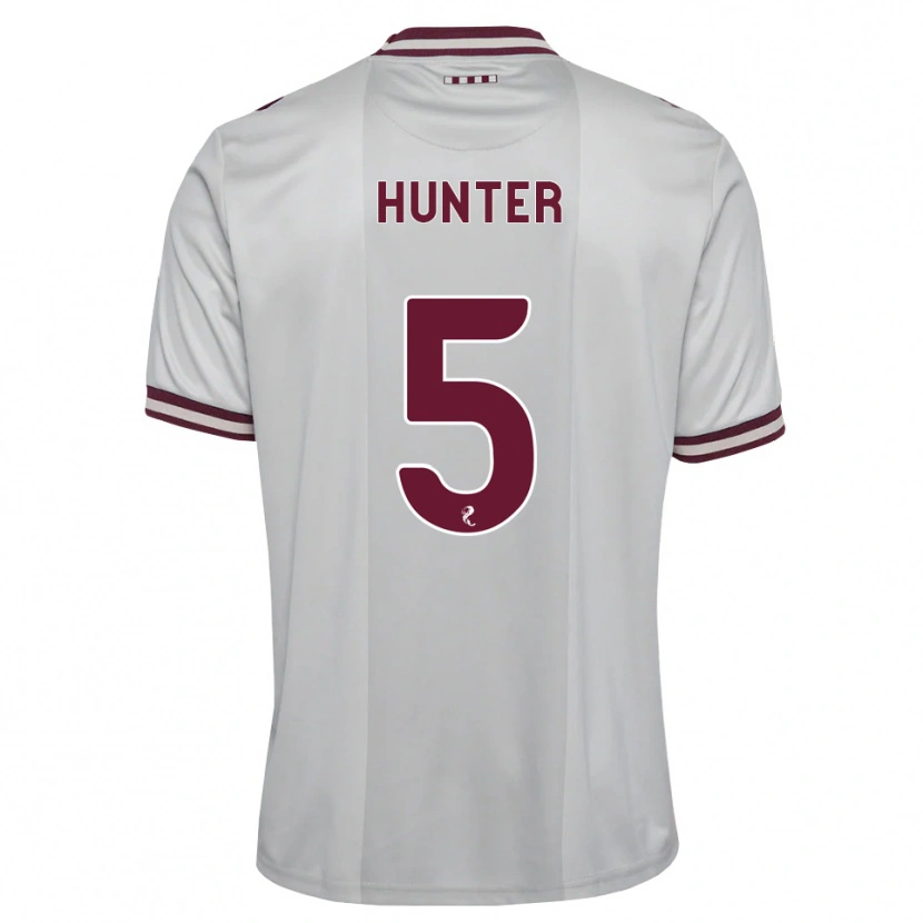 Danxen Mujer Camiseta Georgia Hunter #5 Blanco Borgoña 2ª Equipación 2026/27 La Camisa