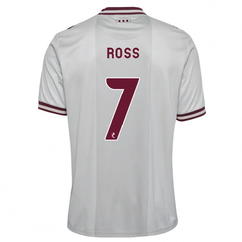 Danxen Mujer Camiseta Mackenzie Ross #7 Blanco Borgoña 2ª Equipación 2026/27 La Camisa