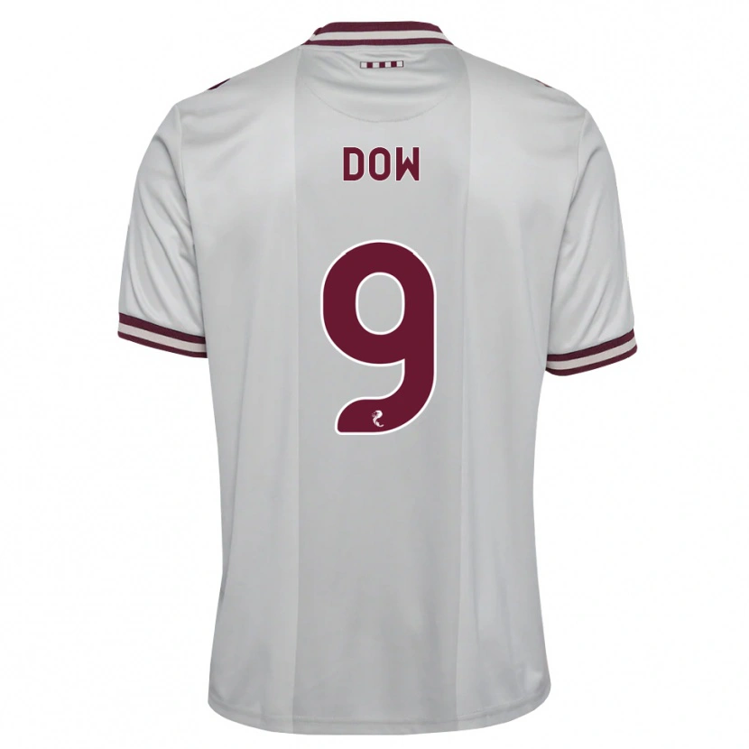 Danxen Mujer Camiseta Connor Dow #9 Blanco Borgoña 2ª Equipación 2026/27 La Camisa