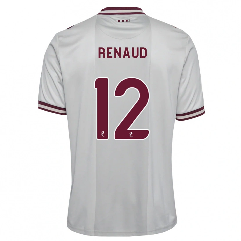 Danxen Mujer Camiseta Tom Renaud #12 Blanco Borgoña 2ª Equipación 2026/27 La Camisa