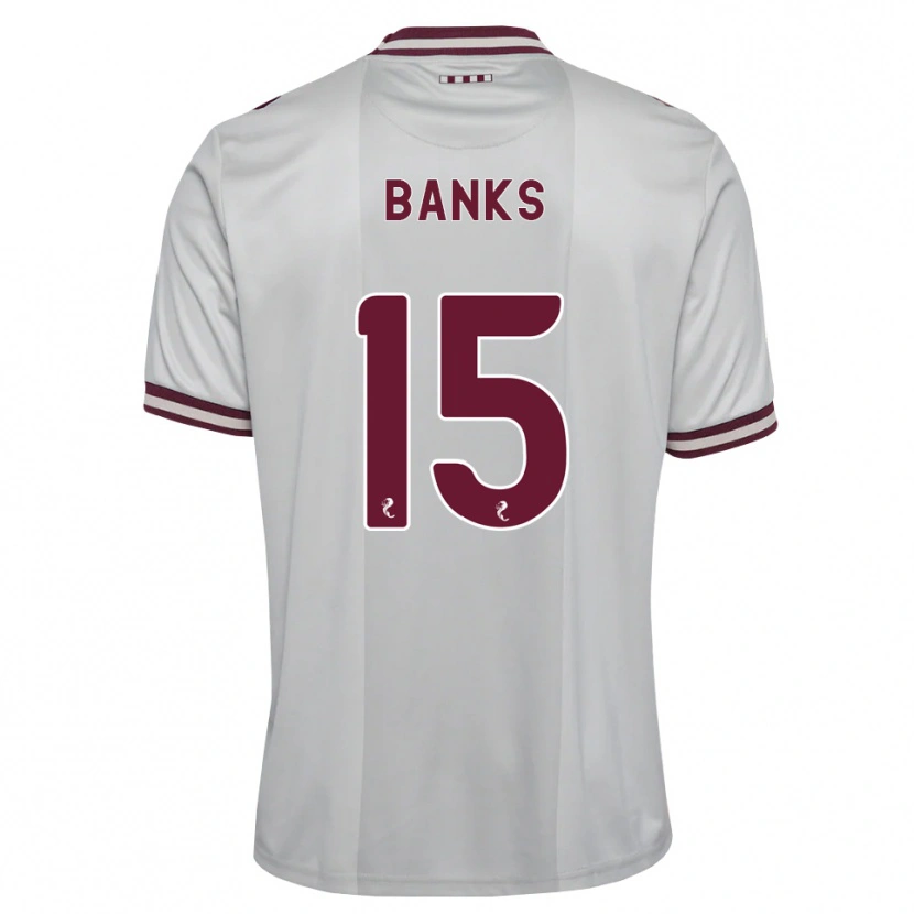 Danxen Mujer Camiseta Euan Banks #15 Blanco Borgoña 2ª Equipación 2026/27 La Camisa