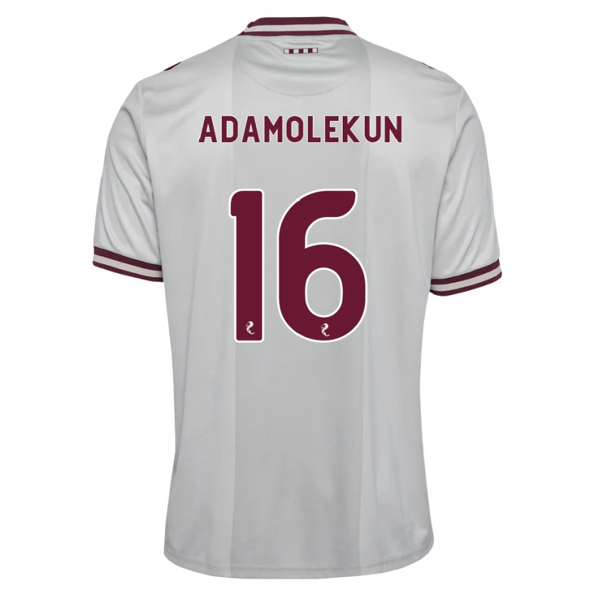 Danxen Mujer Camiseta Olufolasade Adamolekun #16 Blanco Borgoña 2ª Equipación 2026/27 La Camisa