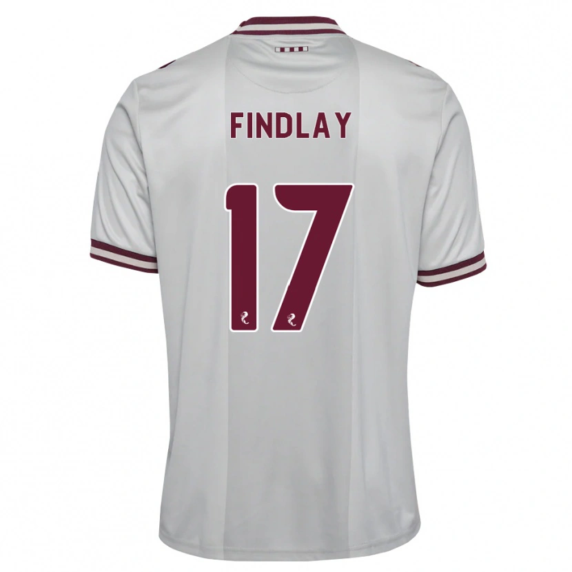 Danxen Mujer Camiseta Stuart Findlay #17 Blanco Borgoña 2ª Equipación 2026/27 La Camisa