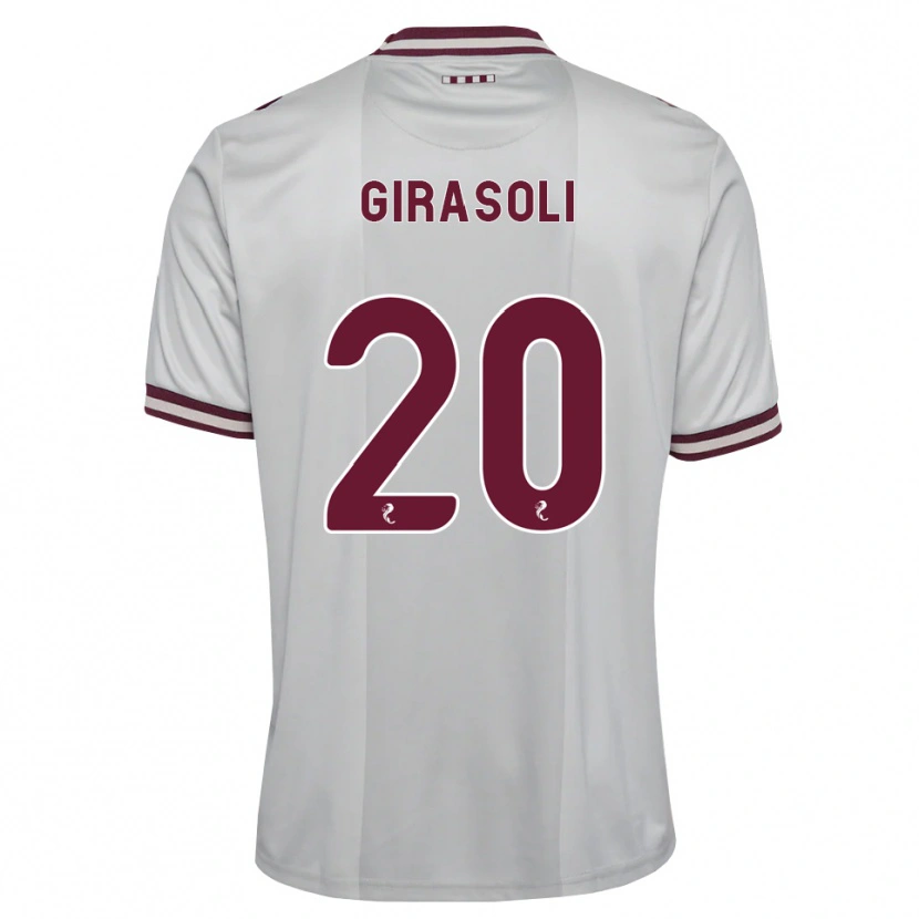 Danxen Mujer Camiseta Carly Girasoli #20 Blanco Borgoña 2ª Equipación 2026/27 La Camisa