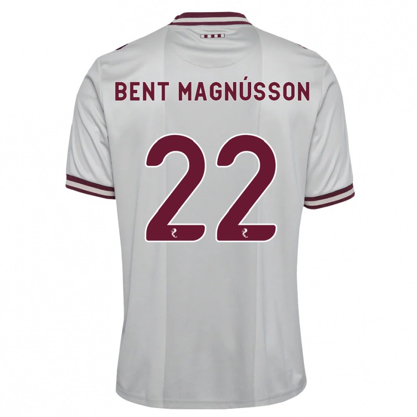 Danxen Mujer Camiseta Tómas Bent Magnússon #22 Blanco Borgoña 2ª Equipación 2026/27 La Camisa