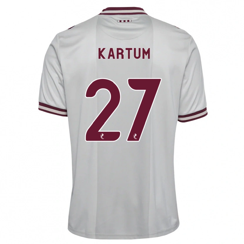 Danxen Mujer Camiseta Sander Kartum #27 Blanco Borgoña 2ª Equipación 2026/27 La Camisa