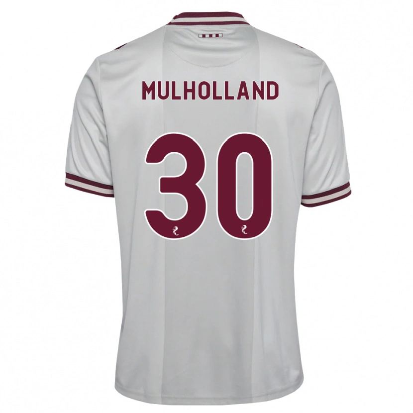 Danxen Mujer Camiseta James Mulholland #30 Blanco Borgoña 2ª Equipación 2026/27 La Camisa