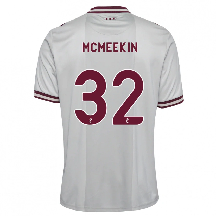 Danxen Mujer Camiseta Keir Mcmeekin #32 Blanco Borgoña 2ª Equipación 2026/27 La Camisa