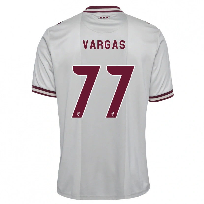 Danxen Mujer Camiseta Kenneth Vargas #77 Blanco Borgoña 2ª Equipación 2026/27 La Camisa