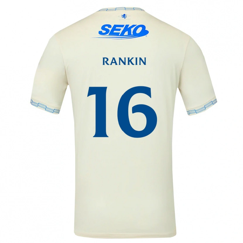 Danxen Mujer Camiseta Luca Rankin #16 Azul Cielo Profundo Blanco 2ª Equipación 2026/27 La Camisa