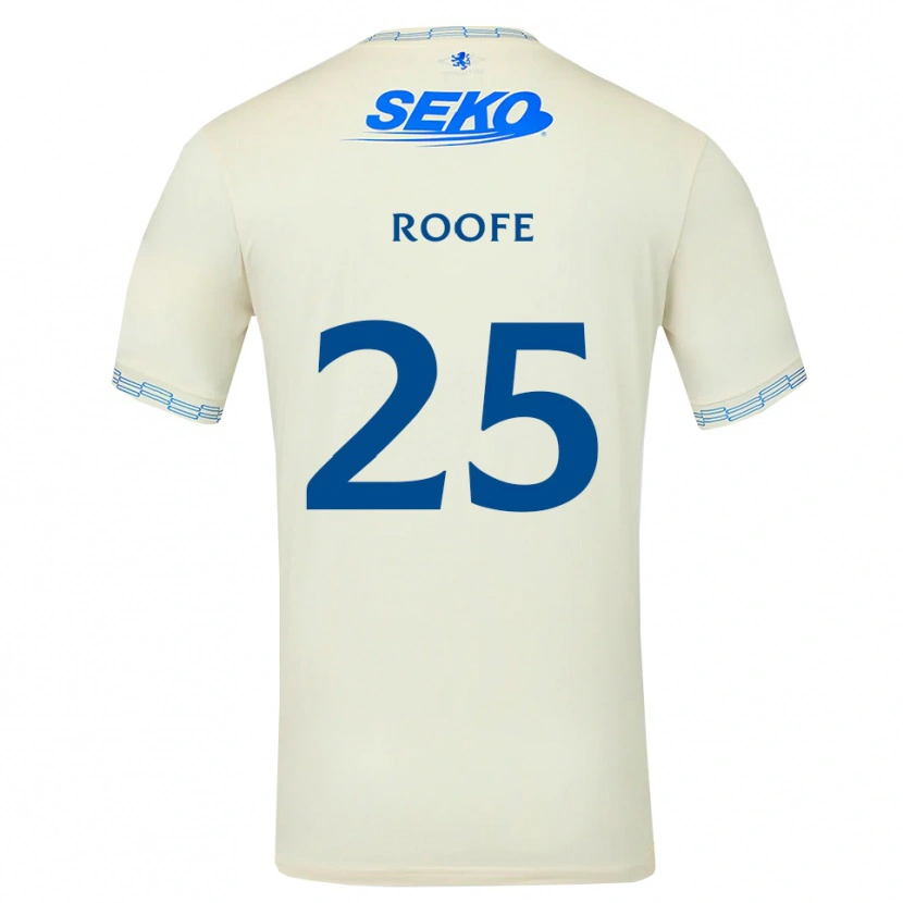 Danxen Mujer Camiseta Kemar Roofe #25 Azul Cielo Profundo Blanco 2ª Equipación 2026/27 La Camisa