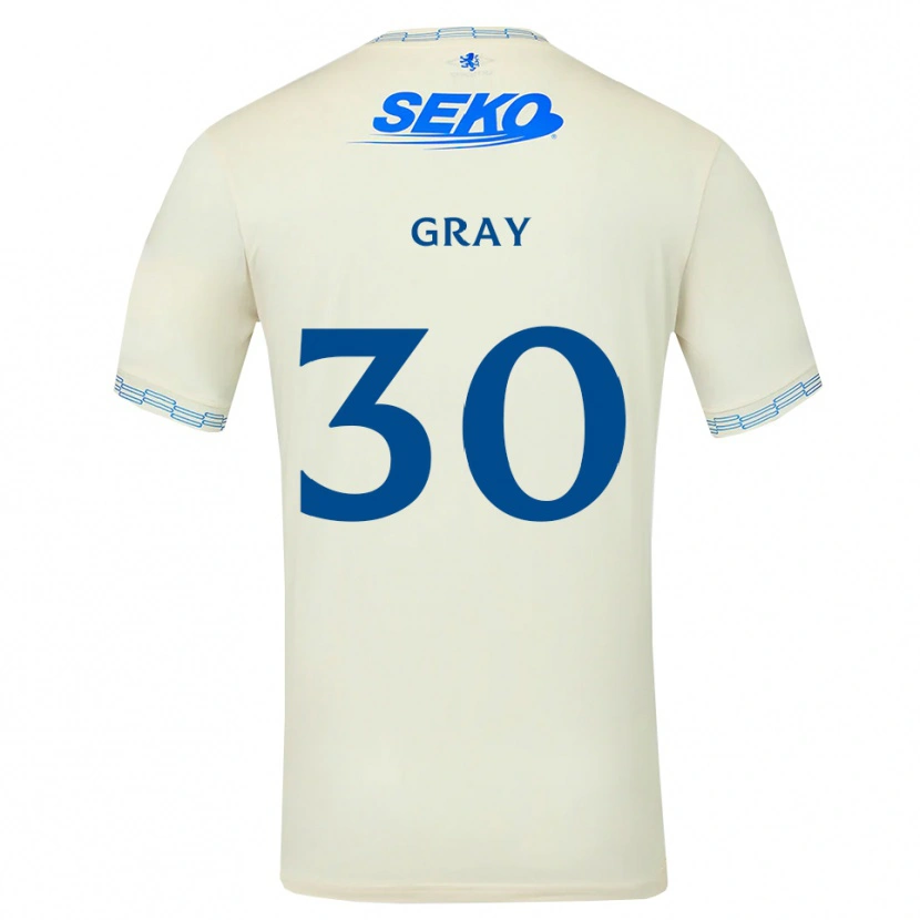Danxen Mujer Camiseta Georgia Gray #30 Azul Cielo Profundo Blanco 2ª Equipación 2026/27 La Camisa