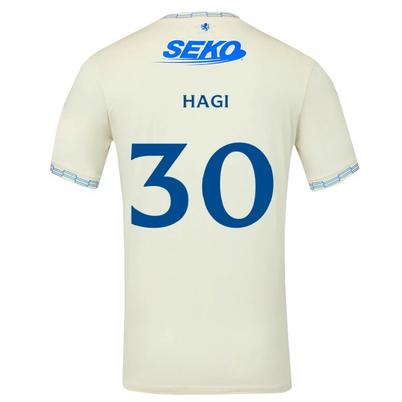 Danxen Mujer Camiseta Ianis Hagi #30 Azul Cielo Profundo Blanco 2ª Equipación 2026/27 La Camisa