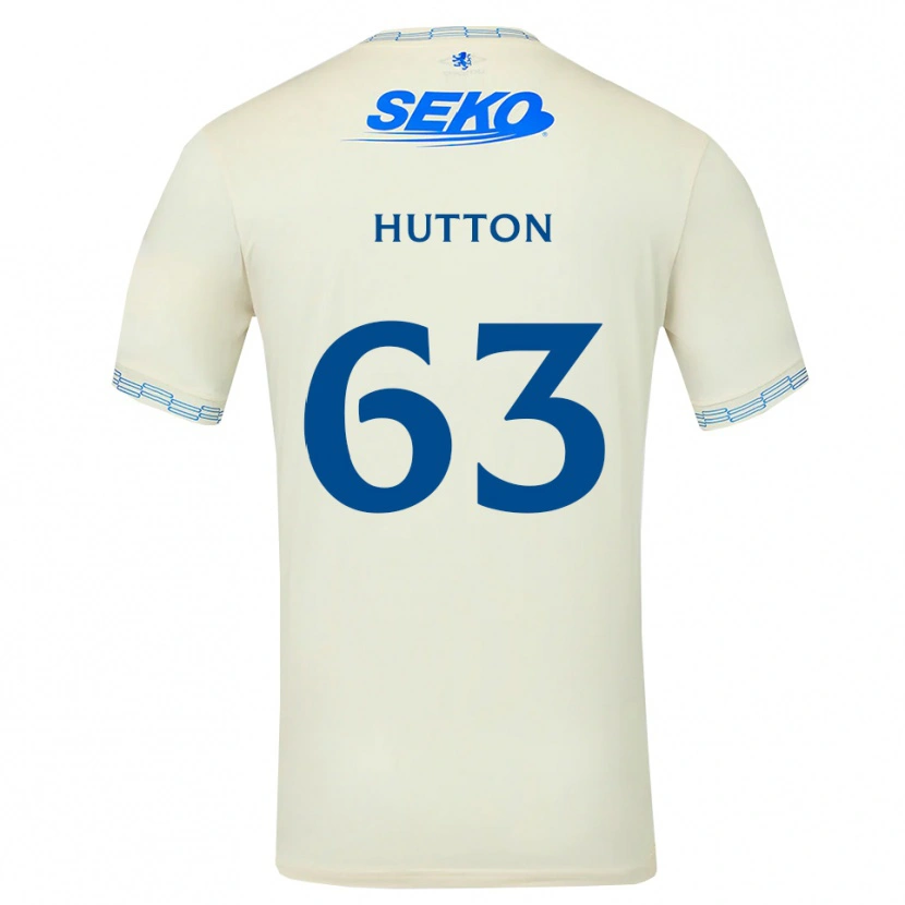 Danxen Mujer Camiseta Zander Hutton #63 Azul Cielo Profundo Blanco 2ª Equipación 2026/27 La Camisa