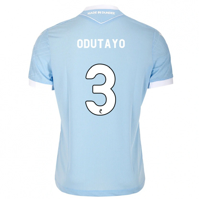 Danxen Mujer Camiseta Idris Odutayo #3 Azul Cielo Claro Blanco 2ª Equipación 2026/27 La Camisa