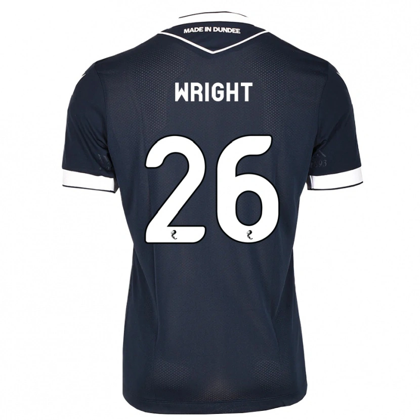 Danxen Mujer Camiseta Joe Wright #26 Azul Medianoche Blanco 1ª Equipación 2026/27 La Camisa