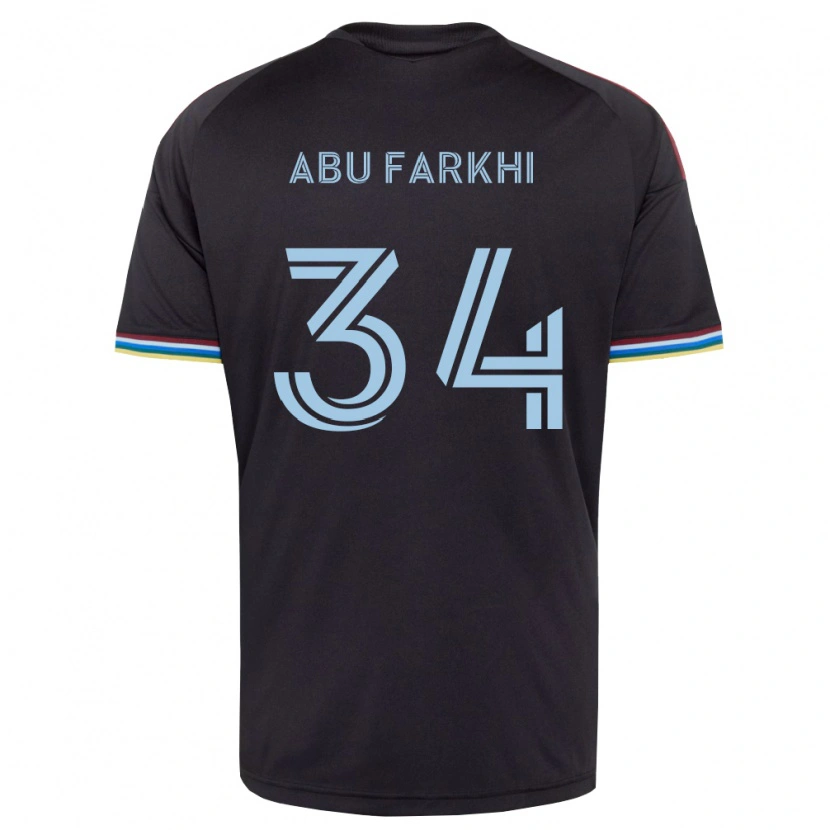 Danxen Mujer Camiseta Sayed Abu Farkhi #34 Azul Cielo Negro 1ª Equipación 2026/27 La Camisa