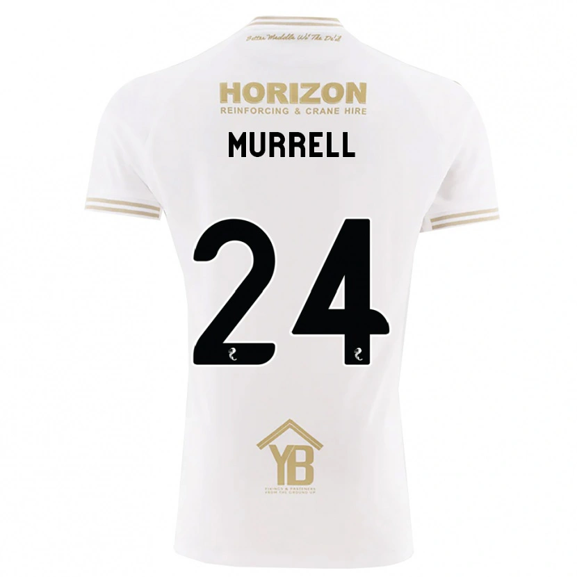 Danxen Niño Camiseta Jacob Murrell #24 Trigo Blanco 2ª Equipación 2026/27 La Camisa