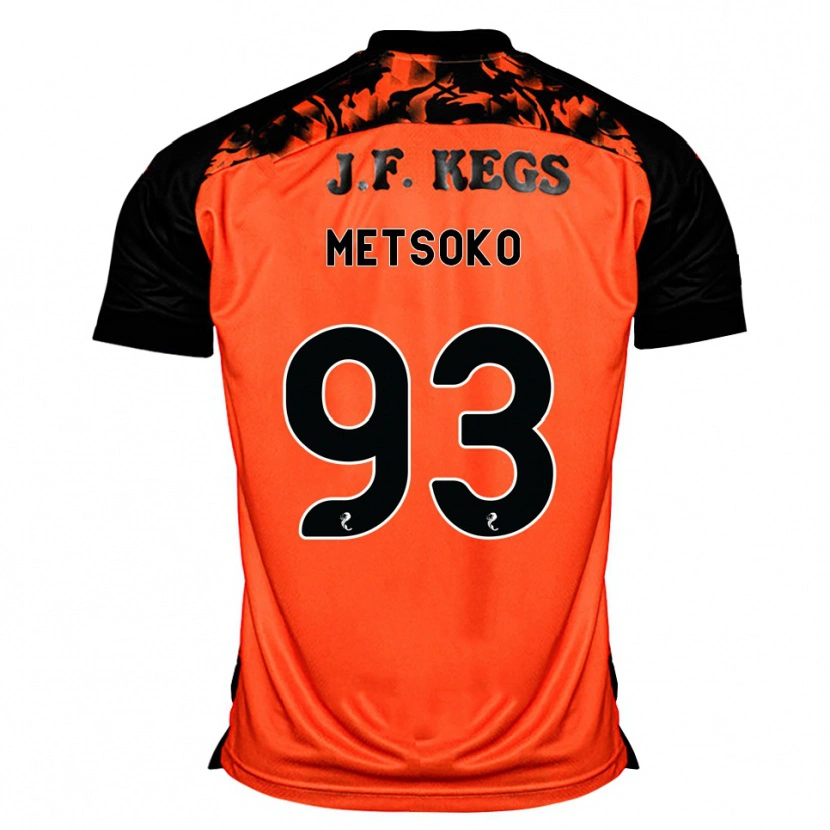Danxen Niño Camiseta Idjessi Metsoko #93 Naranja Negro Blanco 1ª Equipación 2026/27 La Camisa
