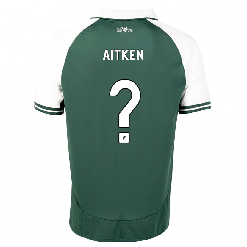 Danxen Niño Camiseta Conor Aitken #0 Verde Marino Blanco 1ª Equipación 2026/27 La Camisa