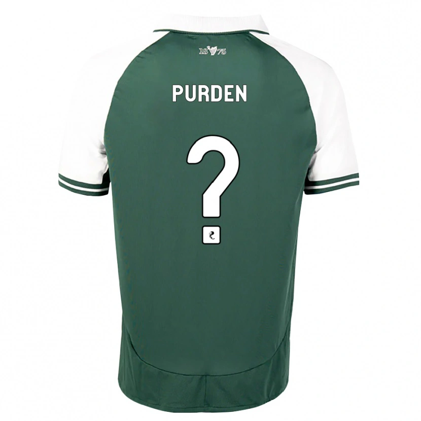Danxen Niño Camiseta Ryan Purden #0 Verde Marino Blanco 1ª Equipación 2026/27 La Camisa
