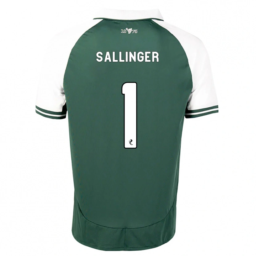 Danxen Niño Camiseta Raphael Sallinger #1 Verde Marino Blanco 1ª Equipación 2026/27 La Camisa