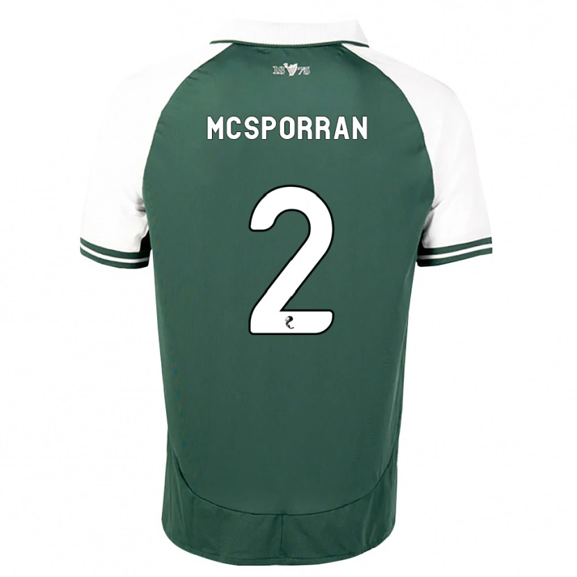 Danxen Niño Camiseta Arran Mcsporran #2 Verde Marino Blanco 1ª Equipación 2026/27 La Camisa