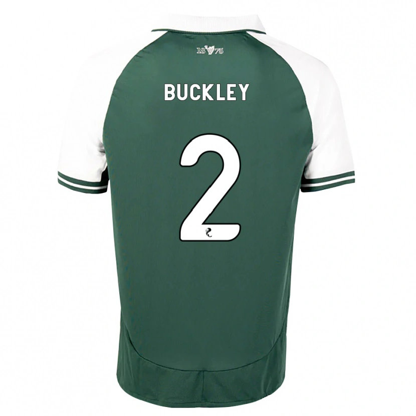 Danxen Niño Camiseta Adam Buckley #2 Verde Marino Blanco 1ª Equipación 2026/27 La Camisa