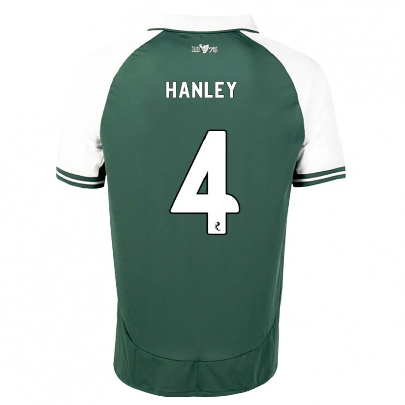 Danxen Niño Camiseta Grant Hanley #4 Verde Marino Blanco 1ª Equipación 2026/27 La Camisa