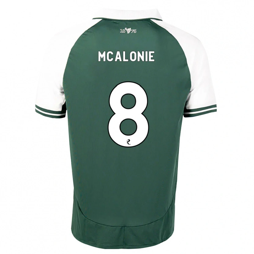 Danxen Niño Camiseta Michaela Mcalonie #8 Verde Marino Blanco 1ª Equipación 2026/27 La Camisa