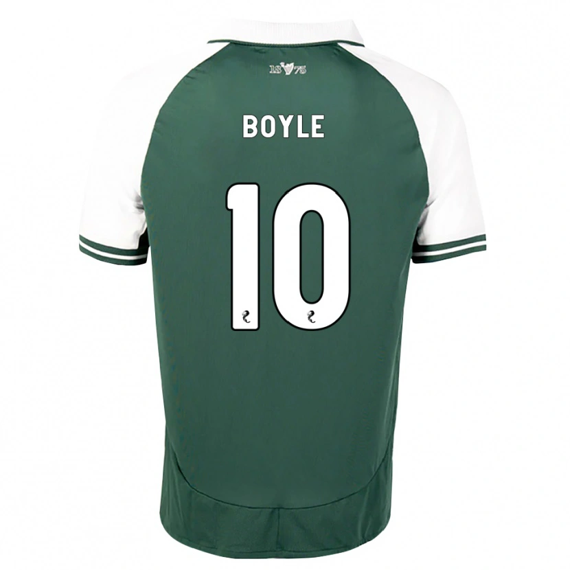 Danxen Niño Camiseta Martin Boyle #10 Verde Marino Blanco 1ª Equipación 2026/27 La Camisa