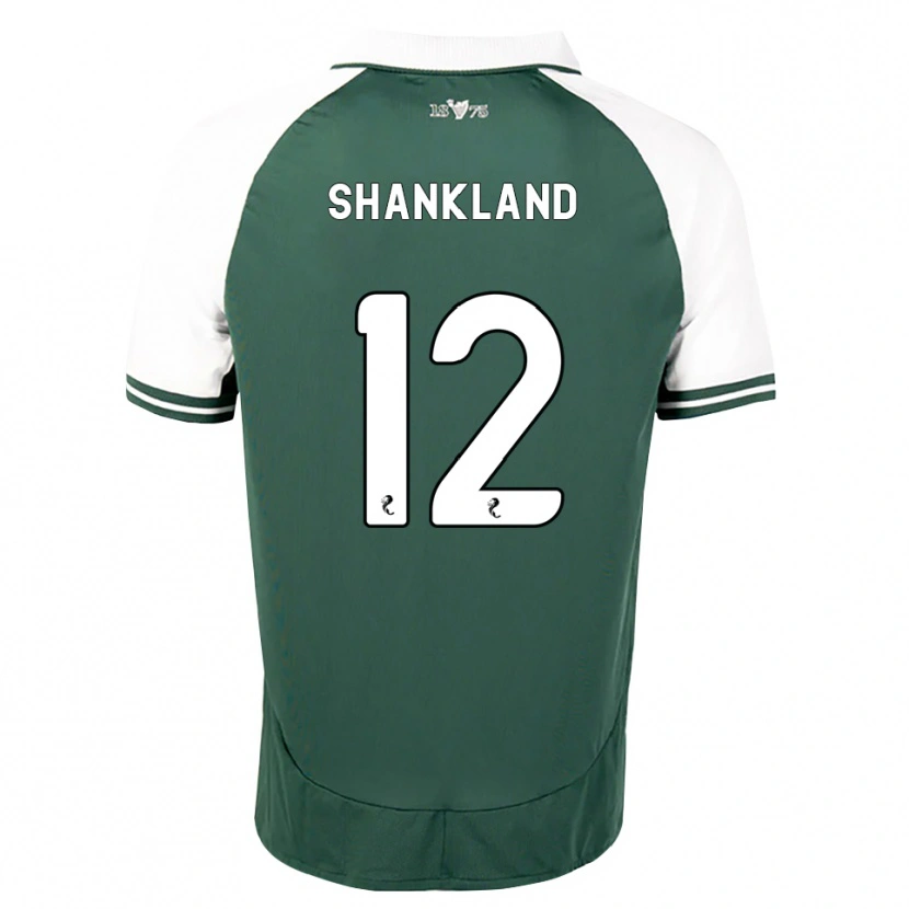 Danxen Niño Camiseta Cole Shankland #12 Verde Marino Blanco 1ª Equipación 2026/27 La Camisa