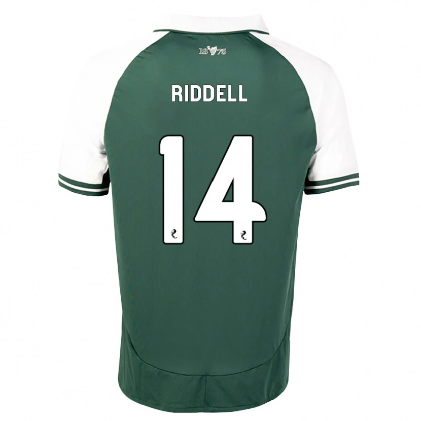 Danxen Niño Camiseta Jaden Riddell #14 Verde Marino Blanco 1ª Equipación 2026/27 La Camisa
