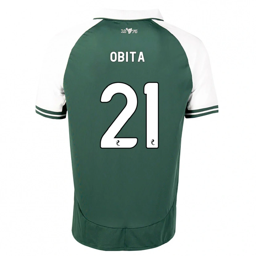 Danxen Niño Camiseta Jordan Obita #21 Verde Marino Blanco 1ª Equipación 2026/27 La Camisa