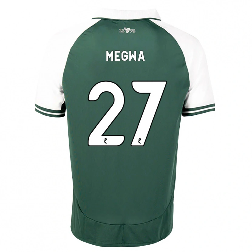 Danxen Niño Camiseta Kanayo Megwa #27 Verde Marino Blanco 1ª Equipación 2026/27 La Camisa