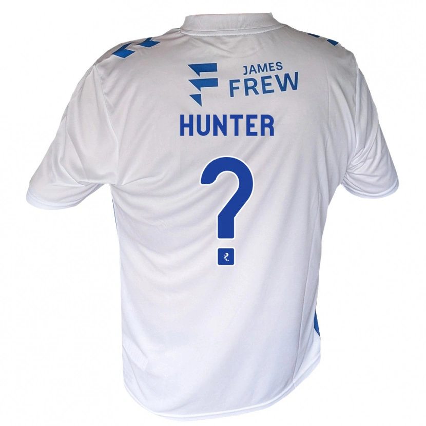 Danxen Niño Camiseta Morgan Hunter #0 Azul Real Blanco 1ª Equipación 2026/27 La Camisa