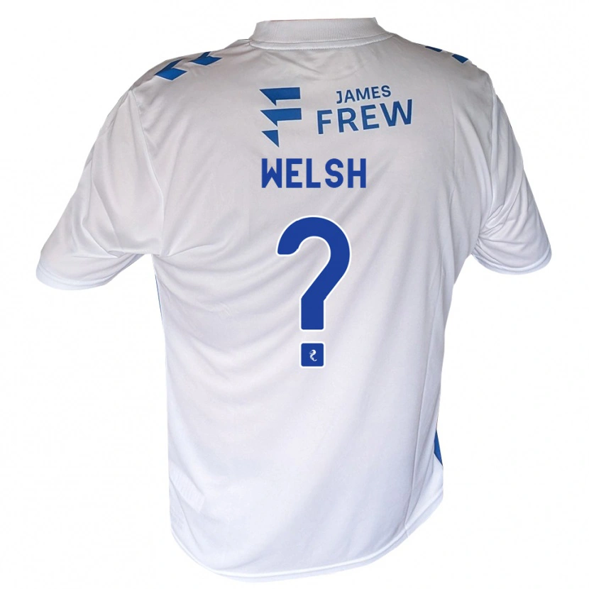 Danxen Niño Camiseta Cobi Welsh #0 Azul Real Blanco 1ª Equipación 2026/27 La Camisa