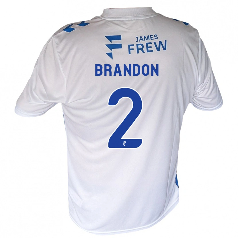 Danxen Niño Camiseta Jamie Brandon #2 Azul Real Blanco 1ª Equipación 2026/27 La Camisa